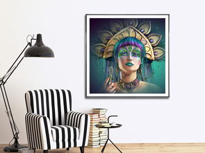 手绘之美 探寻印第安风情装饰画的艺术与设计