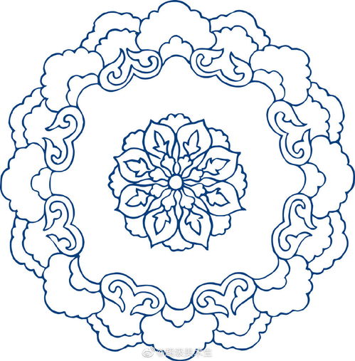 值得学习的中国传统绘画——手绘青花瓷图形设计素材与美术图案设计服务